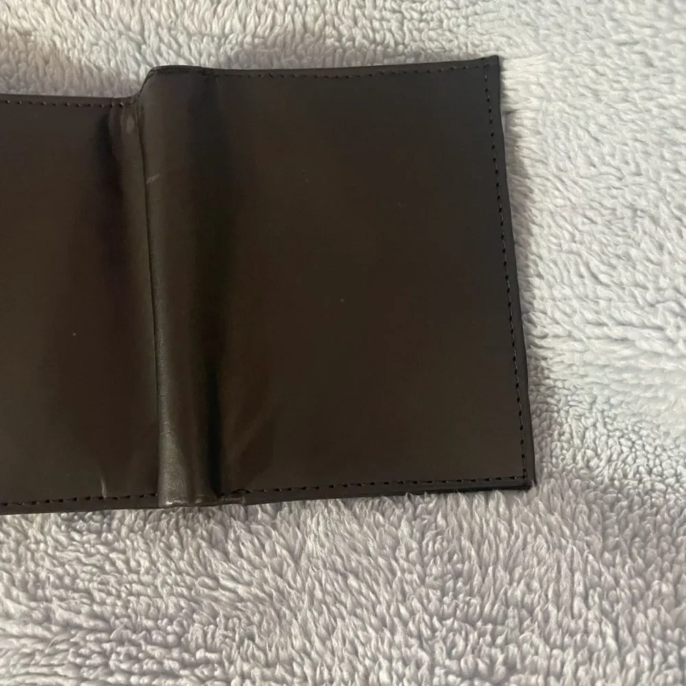 Vtg German Leather Trifold -Rare Eurocard “Deutschland” Credit card insert.